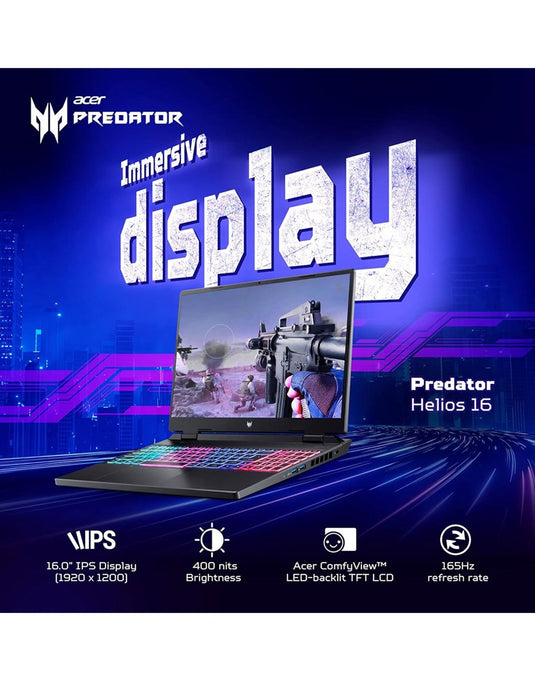 Acer Predator Helios Neo 16-inch i7-13th Gen 16GB 512GB Nividia GeForce RTX4060 8GB Gaming Laptop (As New - Pre-Owned)