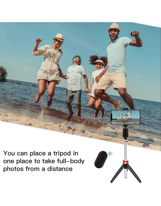 Adjustable Bluetooth Selfie Stick With Tripod (Y9) - TechCrazy