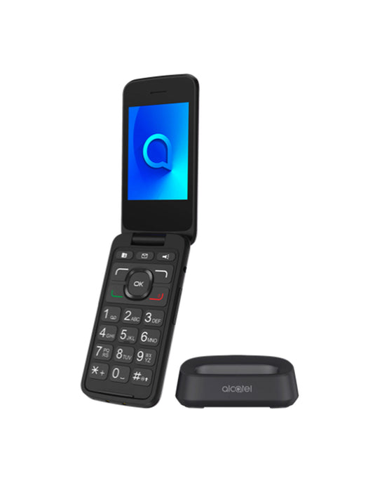 Alcatel 30.82 4G Flip Keypad Phone -With Charging Cradle