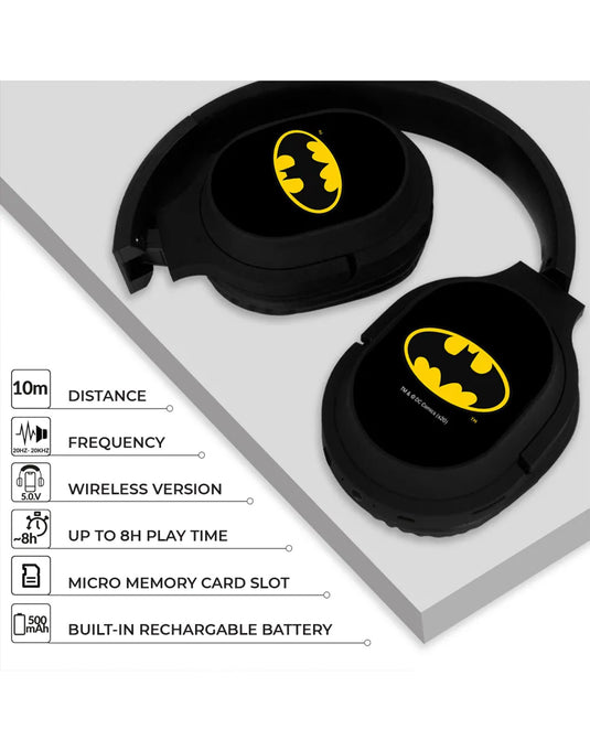 Features of Batman Wireless Stereo Headphones With Mic 