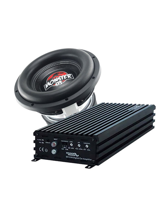 Zeroflex TREX122 12-Inch SP MONSTER 1650RMS 2 Ohm Car Subwoofer + Sound Magus Dk2000 Amplifier (Bundle Deal) - TechCrazy