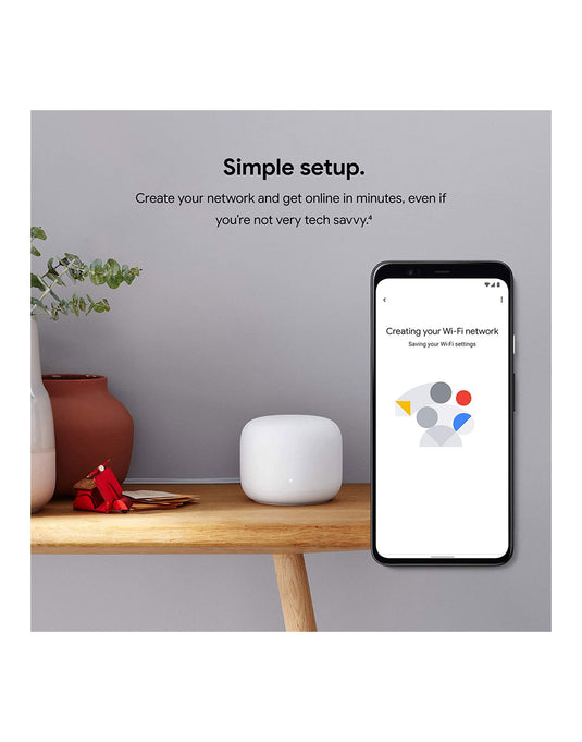 Google Nest Wifi Router - 1 Pack (As New Pre-Owned) - TechCrazy