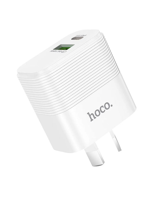 HOCO 20W Super Fast Charger w/ USB-C & USB-A (NU1)