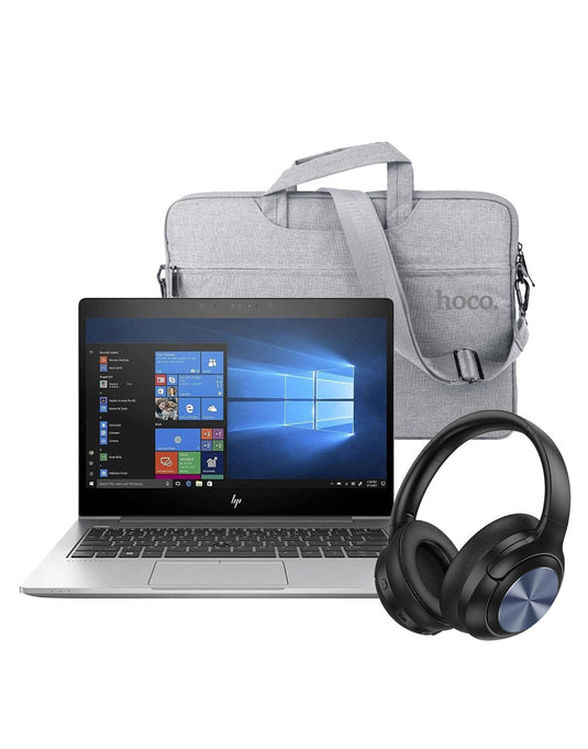 HP Elitebook 830 G5 13-inch i5 8GB 128GB W10 Pro Laptop (Good Pre-Owned) + Laptop Bag 15.6-inch + Headphones (W54) (Bundle Deal)