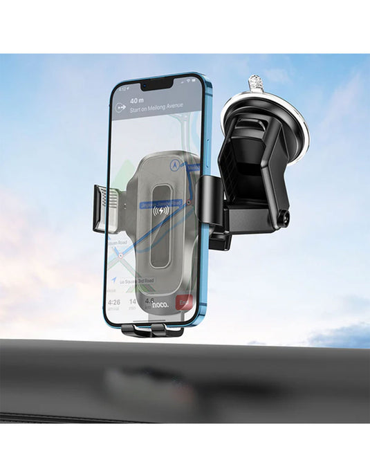 Hoco 15W Wireless Charging Phone Holder for Windshield (HW3)