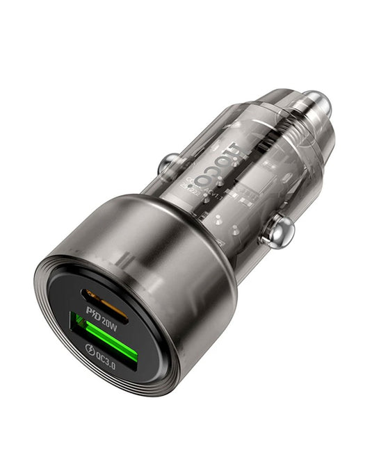 HOCO Z52 38W PD+QC Super Fast Car Charger - TechCrazy