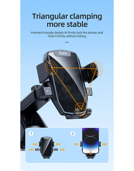 Hoco CAD30 Quick-Lock Pro Car Mount Phone Holder - TechCrazy