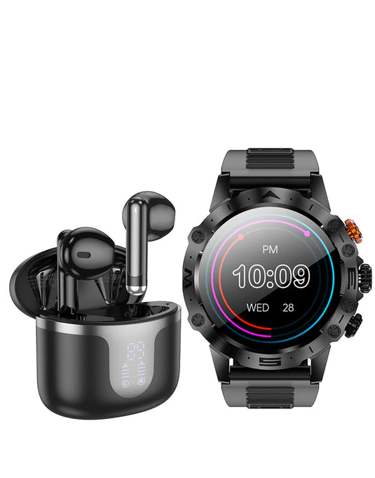 Hoco TWS Bluetooth Earbud (EQ7) + Hoco Smart Watch (Y20)