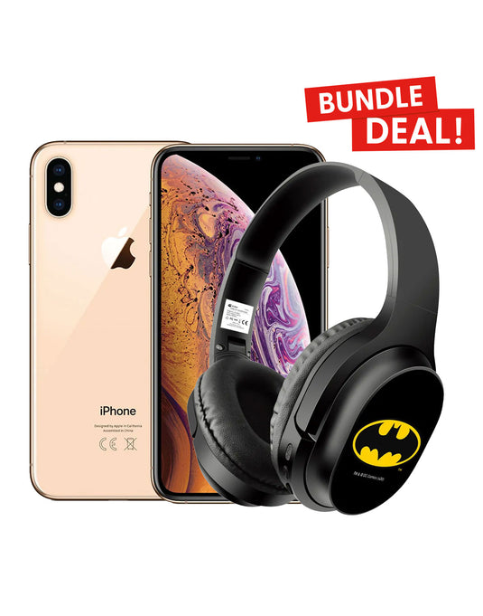 Apple iPhone XS 64GB (Pre-Owned) + Batman Wireless Stereo Headphones With Mic