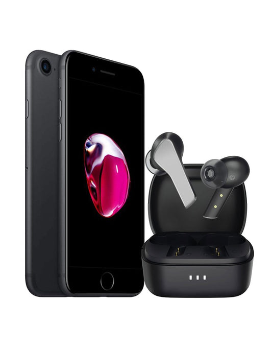 Apple iPhone 7 32GB (Very Good- Pre-Owned) + Lenovo Smart True Wireless Earbuds (Bundle Deal) - TechCrazy