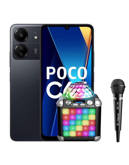 Xiaomi Poco C65 6GB 128GB 4G Dual Sim (Brand New) + iDance BC100X Bluetooth Speaker (Bundle Deal) - TechCrazy