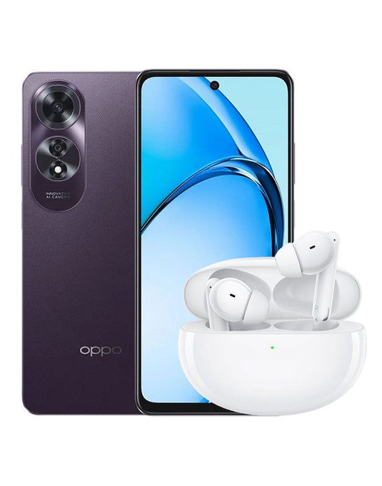 Oppo A60 (2024) 8GB 128GB 4G Dual Sim (Brand New) + Oppo Enco Free 2i Bluetooth Earbuds (Bundle Deal)