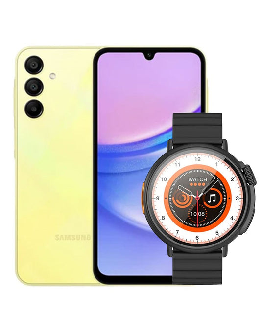 Samsung Galaxy A15 (2024) 6GB 128GB 4G Dual Sim (Brand New) + Hoco Smart Sports Watch (Y18) (Bundle Deal)