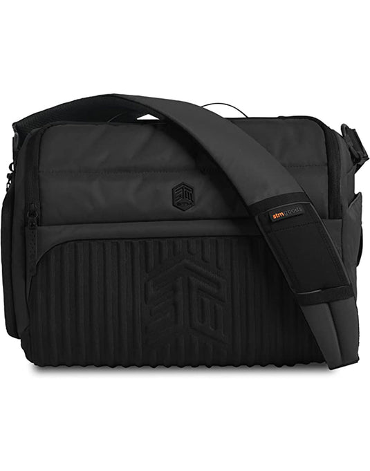 STM Dux 16L Messenger Bag for 15 Inch Laptops - Black - TechCrazy