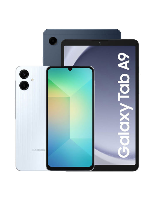 Samsung Galaxy A06 (2024) 4GB 64GB 4G Dual Sim (Brand New) + Samsung Galaxy Tab A9 (2023) 8.7-inch 4GB 64GB Wifi + Cellular 4G (Brand New) (Bundle Deal)