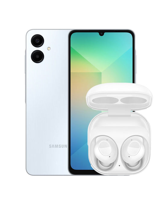 Samsung Galaxy A06 (2024) 4GB 64GB 4G Dual Sim (Brand New) + Galaxy Buds FE R400 (Brand New) (Bundle Deal)