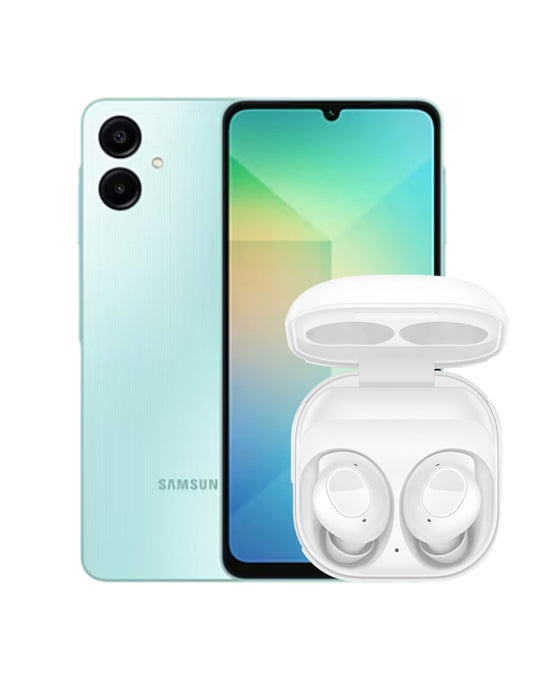 Samsung Galaxy A06 (2024) 4GB 128GB 4G Dual Sim (Brand New) + Galaxy Buds FE R400 (Brand New) (Bundle Deal)