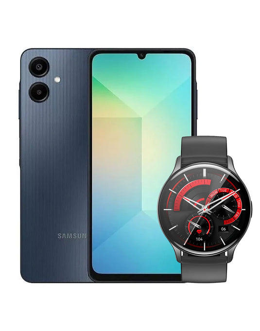 Samsung Galaxy A06 (2024) 4GB 128GB 4G Dual Sim (Brand New) + Hoco Smart Watch (Y15) -  (Bundle Deal)