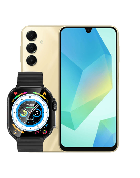 Samsung Galaxy A16 (2024) 8GB 256GB 5G (Brand New) + Hoco Smart Watch (Y23 Ultra) (Bundle Deal)