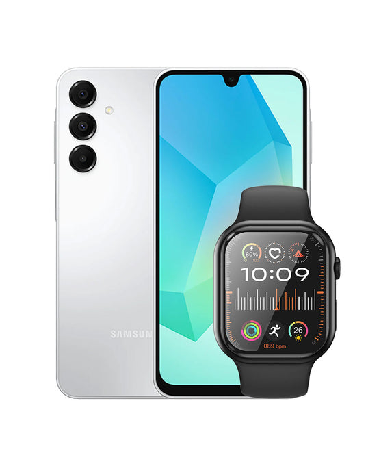 Samsung Galaxy A16 (2024) 4GB 128GB 5G (Brand New) + Hoco Smart Watch (Y23) (Bundle Deal)