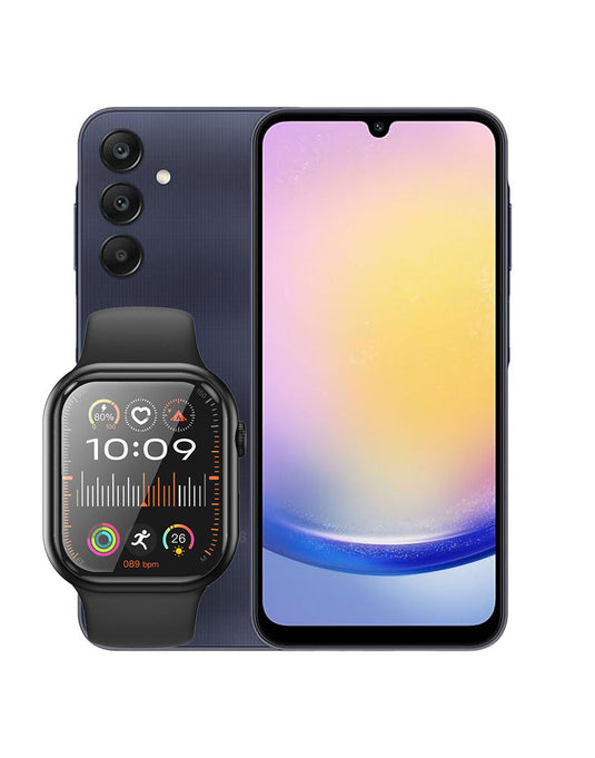 Samsung Galaxy A25 6GB 128GB 5G Dual Sim (Brand New) + Hoco Smart Watch (Y23) (Bundle Deal)