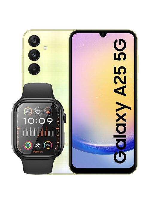 Samsung Galaxy A25 6GB 128GB 5G Dual Sim (Brand New) + Hoco Smart Watch (Y23) (Bundle Deal)