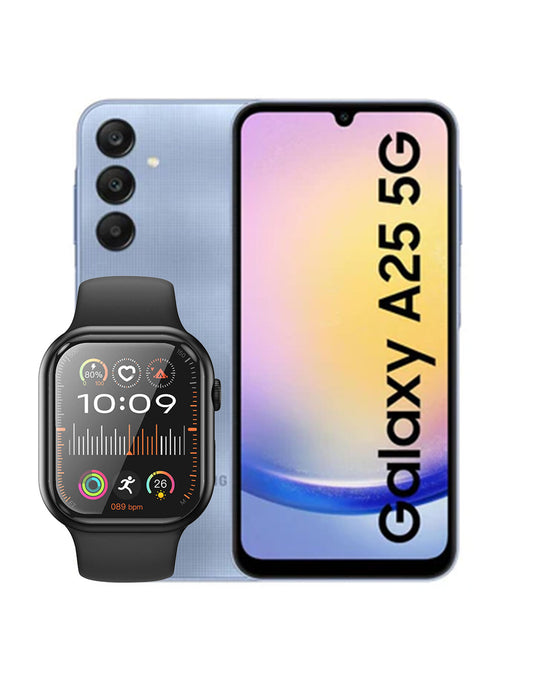 Samsung Galaxy A25 6GB 128GB 5G Dual Sim (Brand New) + Hoco Smart Watch (Y23) (Bundle Deal)