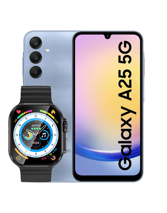 Samsung Galaxy A25 (2023) 6GB 128GB 5G (Brand New) + Hoco Y23 Ultra Smart Sports Watch (Bundle Deal)