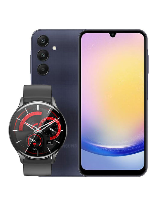 Samsung Galaxy A25 (2023) 6GB 128GB 5G Dual Sim (Brand New)+ Hoco Smart Watch (Y15) - (Bundle Deal)