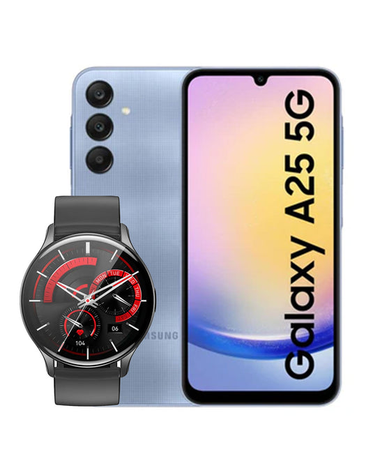 Samsung Galaxy A25 (2023) 6GB 128GB 5G Dual Sim (Brand New) + Hoco Smart Watch (Y15) (Bundle Deal)