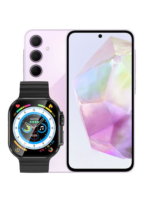 Samsung Galaxy A35 (2024) 6GB 128GB 5G (Brand New) + Hoco Y23 Ultra Smart Sports Watch (Bundle Deal)