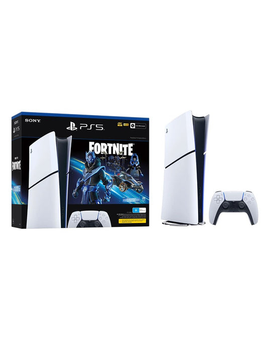 Sony PS5 Slim Digital Edition 1TB Console Fortnite Cobalt Star Bundle (Brand New)