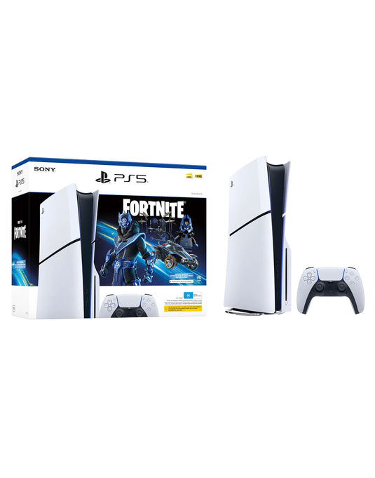 Sony PS5 Slim Disk Edition 1TB Console Fortnite Cobalt Star Bundle