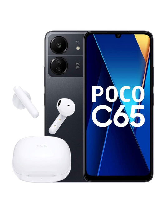 Xiaomi Poco C65 6GB 128GB 4G Dual Sim Smart Phone (Brand New) + TCL Move Audio S150 Wireless Earbuds (Brand New) (Bundle Deal)