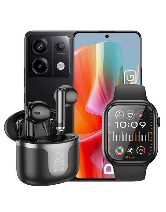 Xiaomi Redmi Note 13 Pro (2024) 8GB 256GB 5G (Brand New) + TWS Earbud (EQ7) + Smart Watch (Y23) (Bundle Deal)