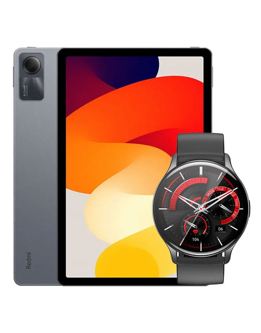 Xiaomi Redmi Pad Se (2023) 8.7-Inch 4GB 64GB Wifi & Cellular 4G Tablet (Brand New) + Hoco Smart Watch  (Y15) (Bundle Deal)