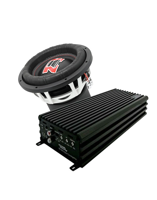 Zeroflex EVO-12 12" 1500W RMS Car Subwoofer + Sound Magus DK2000 Class D Amplifier 2000W RMS (Bundle Deal)