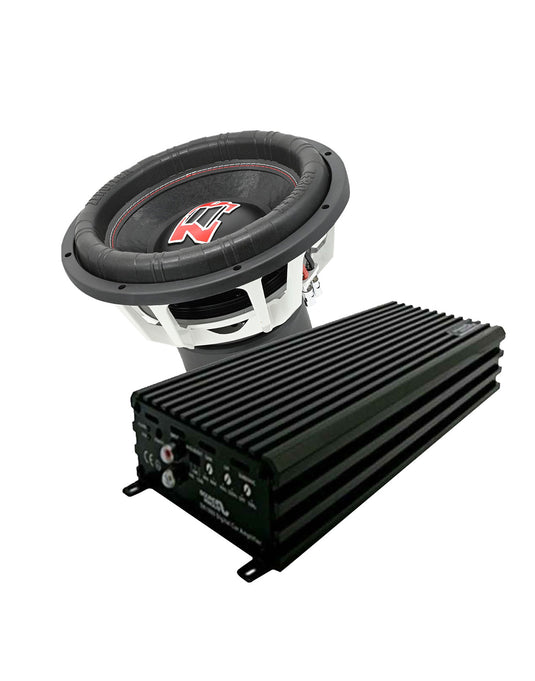 Zeroflex EVO-15 15" 1500W RMS Car Subwoofer + Sound Magus DK2000 Class D Amplifier 2000W RMS (Bundle Deal)