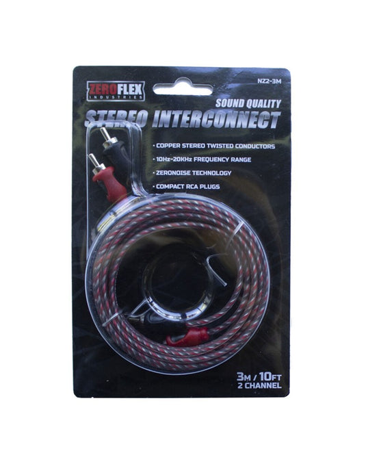 Zeroflex NZ2-3M Twisted RCA Cable