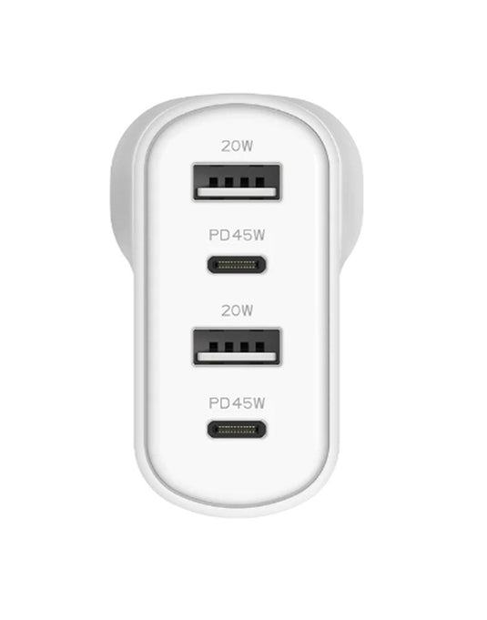 Cygnett 45W Multiport Wall Charger AU - White - TechCrazy