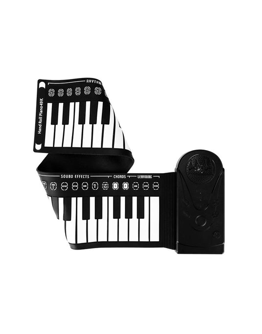 Flexible 49 Keys roll up piano soft silicone foldable electronic keyboard - TechCrazy