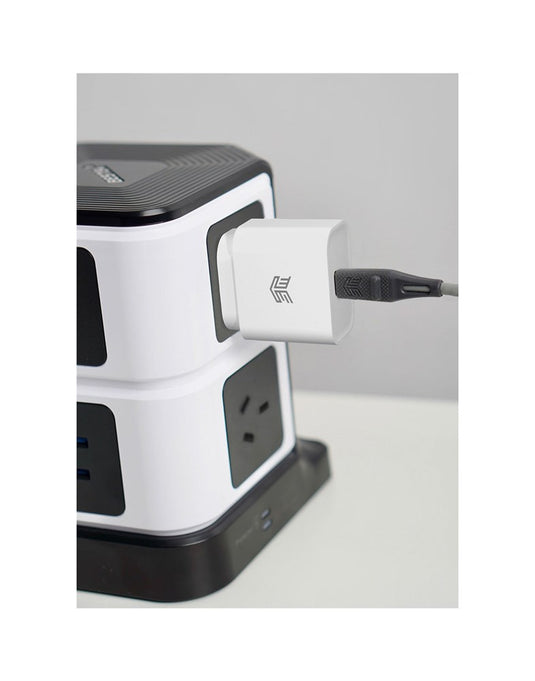 STM 20W USB-C Power Adapter (AUNZ plug) - White - TechCrazy